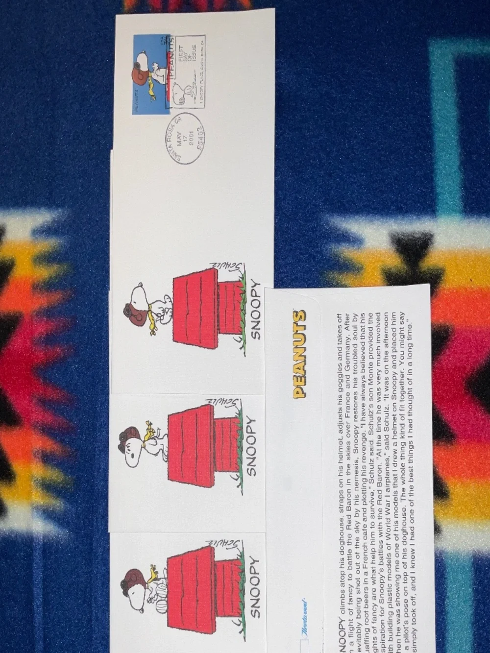 New vintage 2001 peanut Snoopy maximum card set- Fleetwood